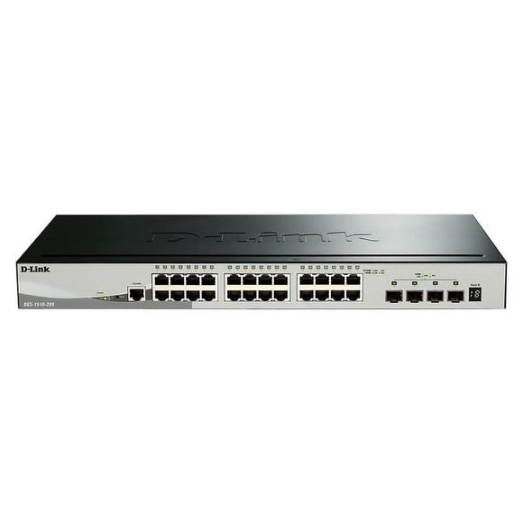 D-Link Commutateur Gigabit Empilable à 28 ports Incluant 4 ports SFP+ 10GbE - DGS-1510-28X