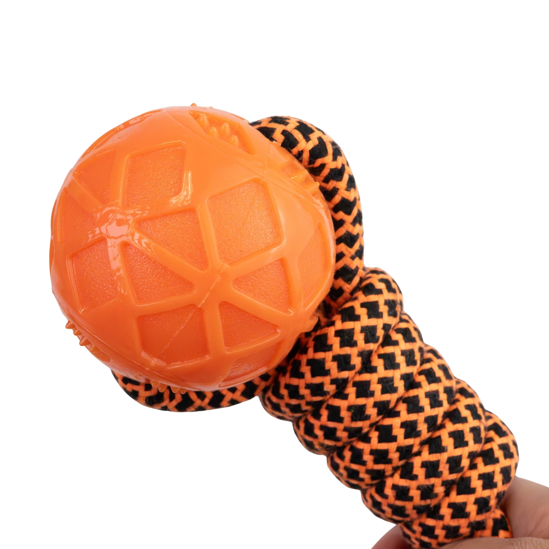 One Paw, Jouet pour chien, corde à tirer et balle, tir à la corde, orange, pour chiens