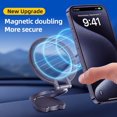 thumbnail image 1 of WODOXIN Magnetic Car Phone Mount, Adjustable Dashboard Phone Holder with Secure Magnet, Black, 1 of 9