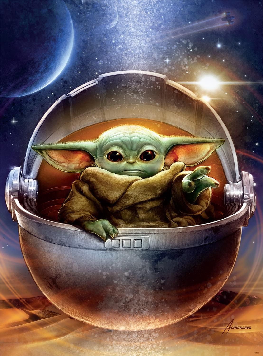 Buffalo Games - Le puzzle Star Wars - Galactic Child - en 1000 pièces