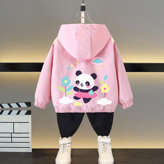 LOVZFMLL Vestes pour Filles Printemps Veste à Manches Longues à Capuche Décontractée Fine 10-11 Ans