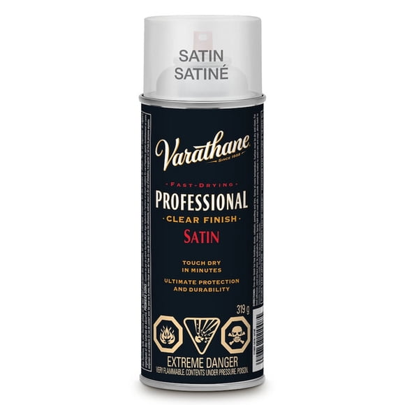 Varathane Professional Oil-Based Polyurethane Clear Finish in Satin Clear, 319g Aerosol