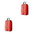 thumbnail image 1 of Becaristey Pochettes à Chaussures Adaptées au Voyage Solution de Rangement de Chaussures Pratique et Polyvalente Rouge m 2Ensemble, 1 of 6