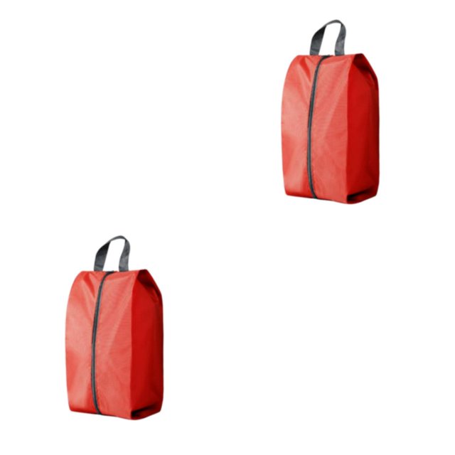 Becaristey Pochettes à Chaussures Adaptées au Voyage Solution de Rangement de Chaussures Pratique et Polyvalente Rouge m 2Ensemble
