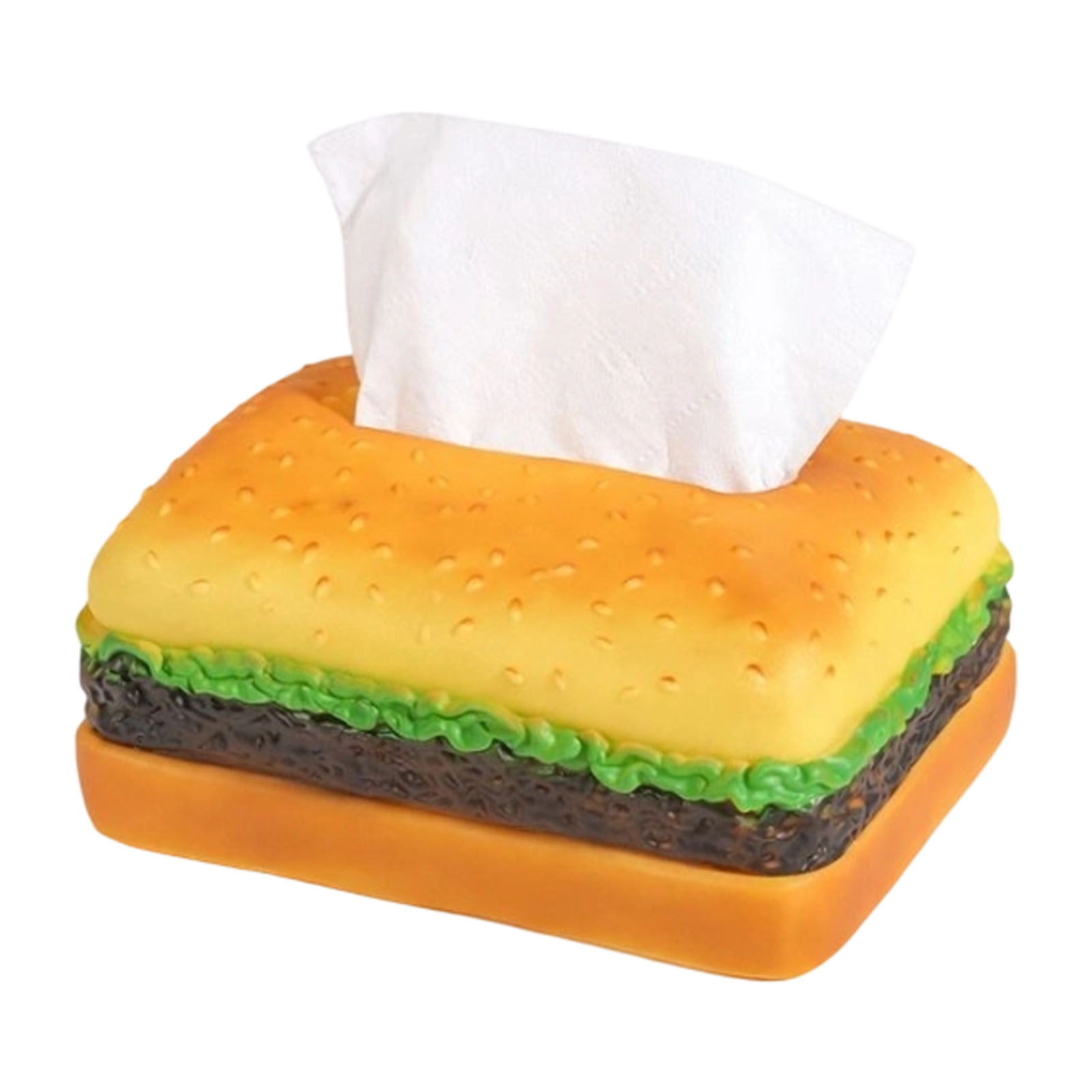 Storage Containers Hamburger Tissue for Living Room and Desk Quirky Paper Towel Cylinder for Home Furnishings and Ambient