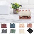 thumbnail image 1 of Soap Dish Easy Clean Self-draining Silicone Convenient Quick Drainage Soap Rack Toilet Supplies, 1 of 7