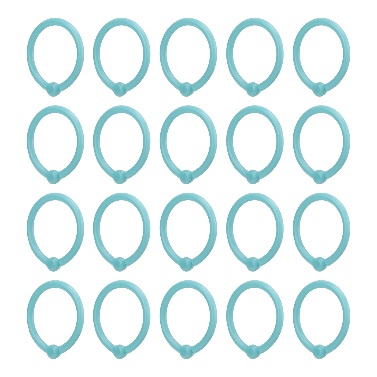 40 Pcs Binder Rings, Multifunctional Round Hole Loose Leaf Paper Single Rings for Binders Business Cards Classrooms Offices Homes