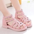 thumbnail image 2 of B91xZ Chaussures de Fille Robe Été Extérieur Plage Sport Sandales à Bout Ouvert, Rose 9, 2 of 5