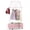 Pink, variant on Costway Kid Clothes Rack with 3 Adjustable Heights Home Freestanding Clothes Rack White