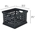 thumbnail image 4 of Sterilite Bac de Rangement Empilable en Plastique, Noir, Lot de 24, 4 of 9