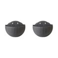 thumbnail image 1 of Youkk Easy To Install Double-layer Plastic Flowerpot For Walls Drainage Flower Pot Grey 2Set, 1 of 6