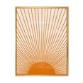 thumbnail image 1 of Designart Imprimé soleil orange III ART MURAL À CADRE FLOTTÉ, 1 of 4