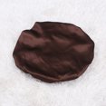 thumbnail image 4 of Coffee Silk Bathing Cap for Women Lightweight Comfortable and Breathable One Size Fits Most Large 21.5 Inches, 4 of 9