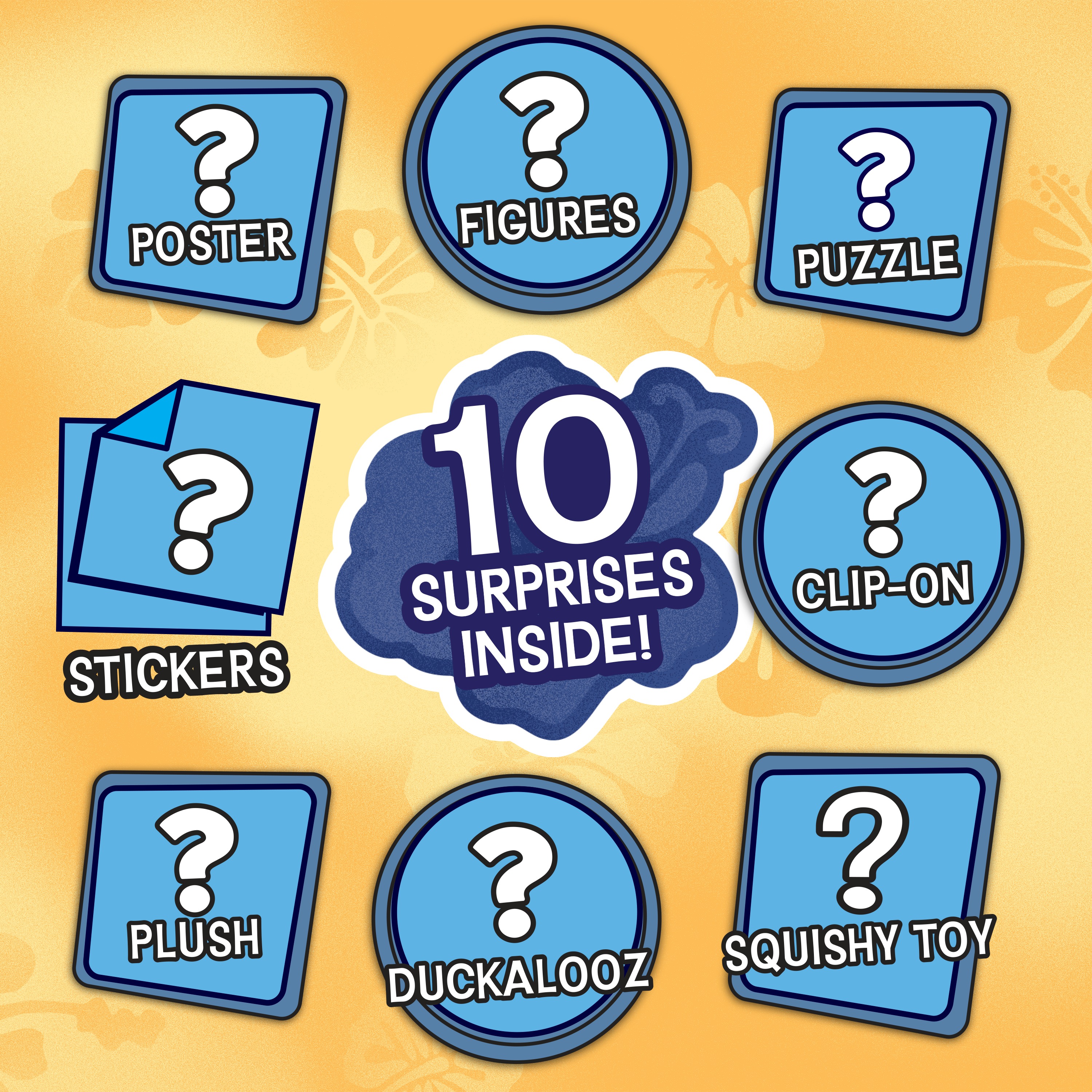 Disney Stitch 23 cm Jumbo Mystery Capsule, 10 Surprises Inside, Ages 3+