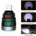 thumbnail image 3 of stanreset USB Flashlight Portable Emergency Zoomable Torch Cordless Work Lighting Lamp Pocket Lantern Inspection Fill Light Purple Light, 3 of 8