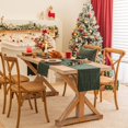 thumbnail image 4 of Plaid Christmas Table Runner, Winter Holiday Snowflake Table Runners, Xmas Decorations Indoor Outdoor Farmhouse Home Kitchen Dining Party Decor, 4 of 6