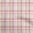 thumbnail image 1 of oneOone Viscose Jersey Light Pink Fabric Check Brush Stroke Sewing Craft Projects Fabric Prints By Yard 60 Inch Wide, 1 of 4
