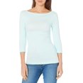 thumbnail image 1 of walmart Essentials T-Shirt à Encolure Bateau à Manches 3/4 pour Femmes, 1 of 8