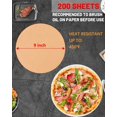 thumbnail image 2 of 200 Pcs Parchment Paper Baking Sheets Round 9 Inch,Round Cake Pan Parchment Liners,Baking Parchment Non-Stick Baking Parchment Paper Circles,Baking Air Fryer Steaming Bread Cup Cake(Brown-9"), 2 of 6