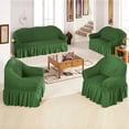thumbnail image 4 of Stretch Wing Chair Slipcovers,Pleated Ruffled Skirt Armchair Slipcover,Stretch Slipcovers for Sofa,Seersucker Armchair Covers with Skirt Ruffle,Living Room Sofa Slipcover Furniture Protector, 4 of 9