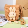 thumbnail image 2 of MasteelfCA Little Girls Bunny Shoulder Bag Wool-woven Crossbody Bag Cartoon Rabbit Purse Coin Bag, 2 of 7