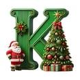 thumbnail image 2 of Nilvkv 26 Letters Christmas Tree Decoration Pendant Christmas Tree Ornaments Personalized DIY Christmas Ornaments Christmas Decoration Xmas Tree Hanging Decor Feature, 2 of 6