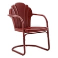 thumbnail image 1 of Crosley Furniture Tulip Fauteuil d'Extérieur en Métal, Satin Rouge Foncé (Lot de 2), 1 of 7