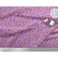 thumbnail image 2 of Soimoi Rayon Fabric Leaves,Floral & Honey Bee Insects Fabric Prints by Yard 56 Inch Wide, 2 of 3