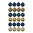 thumbnail image 1 of Décorations incassables Holiday Time, 24 unités, bleu/or, 1 of 4