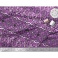 thumbnail image 2 of Soimoi Cotton Cambric Fabric Geometric & Paisley Decorative Decor Fabric Printed Yard 56 Inch Wide, 2 of 2