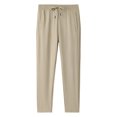 thumbnail image 1 of Plebaso Men's Silk Joggers Pants Drawstring Lightweight Athletic Pants Workout Running Sports Pants, 1 of 4