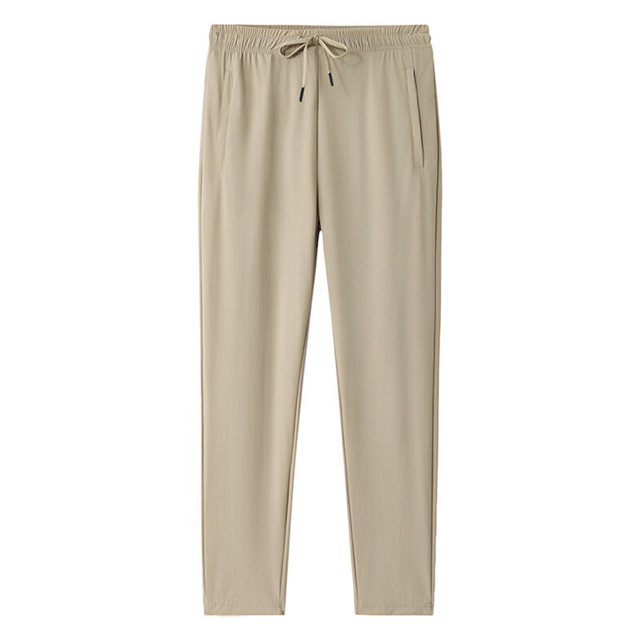 Plebaso Men's Silk Joggers Pants Drawstring Lightweight Athletic Pants Workout Running Sports Pants