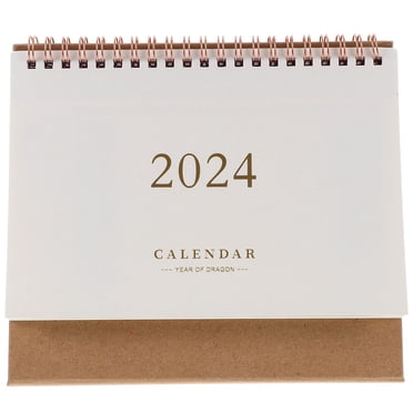 Desk Calendar 2024 Desk Calendar Ornament Stand Up Flip Calendar Decor Desktop Calendar