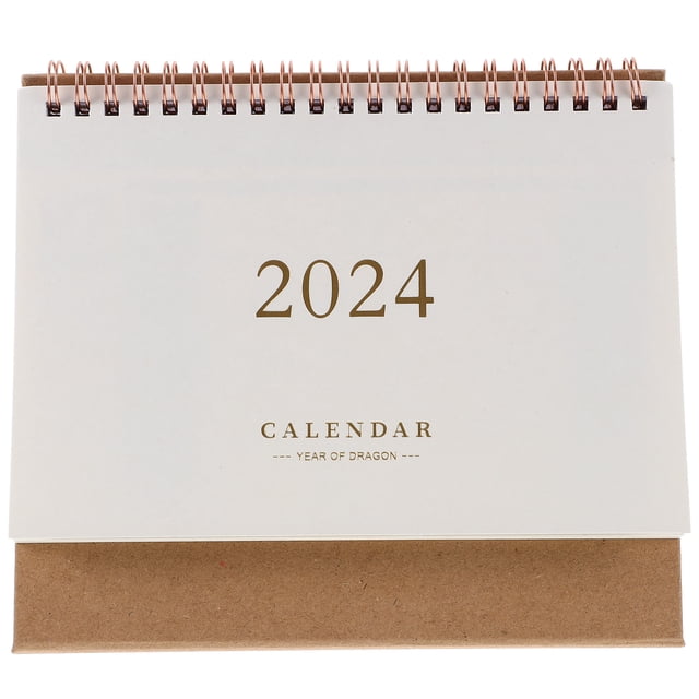 Desk Calendar 2024 Desk Calendar Ornament Stand Up Flip Calendar Decor Desktop Calendar