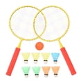 thumbnail image 4 of 1 Set of Kids Badminton Rackets Kids Badminton Training Tool Parent-Child Interactive Rackets Watermelon Red, 4 of 7