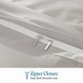 thumbnail image 4 of 500 TC 100% Egyptian Cotton Duvet Cover Zipper Closur Ultra Soft Durable and Fade Resistant Solid Pattern, 4 of 7