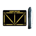 thumbnail image 2 of DYNWAVECA Football Footstep Training Mat de Football Tapis Fournitures Anti-Dérapant Tapis de Porte de Football Tapis de Football Formation Tapis pour Enfant de Ménage Jaune, 2 of 10