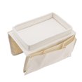 thumbnail image 2 of Table d'Accoudoir de Canapé, Plateau de Rangement Intelligent Durable pour Maison Beige, 2 of 8