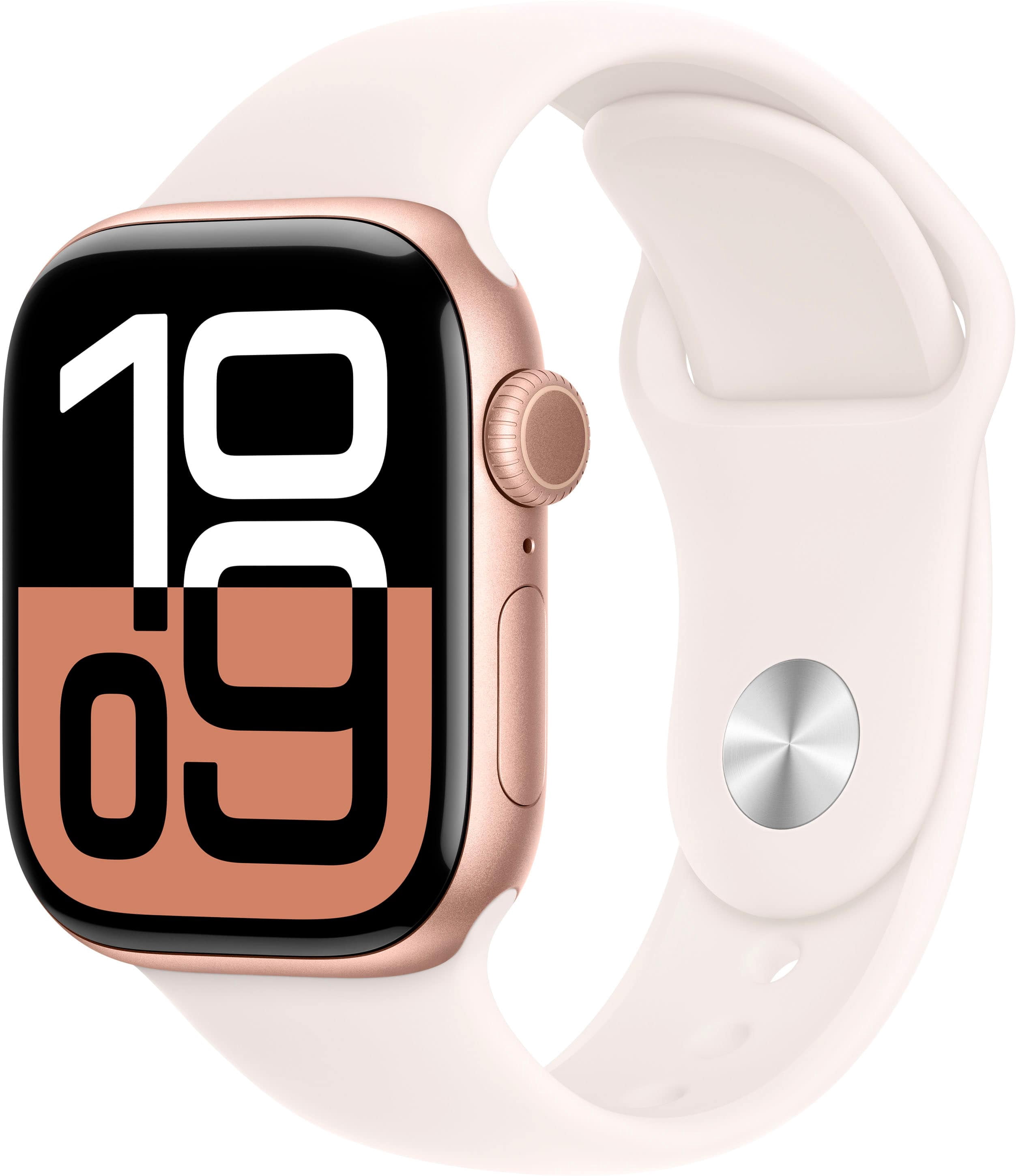 Refurbished Apple Watch Gen 10 Series 10 42mm Rose Gold Aluminum - Light Blush Sport Band 3N409LL/A