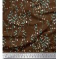 thumbnail image 1 of Soimoi Poly Georgette Fabric Artistic Floral Print Fabric by The Yard 52 Inch Wide, 1 of 3