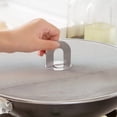 thumbnail image 5 of Oleegame 2PC Air Fryer Oil Screen Accessories General Anti Splash Cover Anti Splash Screen Pan Cover Stainless Steel Oil Screen Filter Silver, 5 of 5