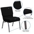 thumbnail image 2 of Flash Furniture Hercules Series 21''W Stacking Church Chair in Black Fabric, 2 of 9