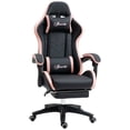 thumbnail image 1 of Vinsetto Computer Gaming Chair, PU Leather Office Desk Chair, Black, 1 of 10