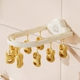 thumbnail image 2 of Foldable Clothes Dryer with 8 Clips, Windproof Laundry Hanger for Socks and Underwear, 2 of 7