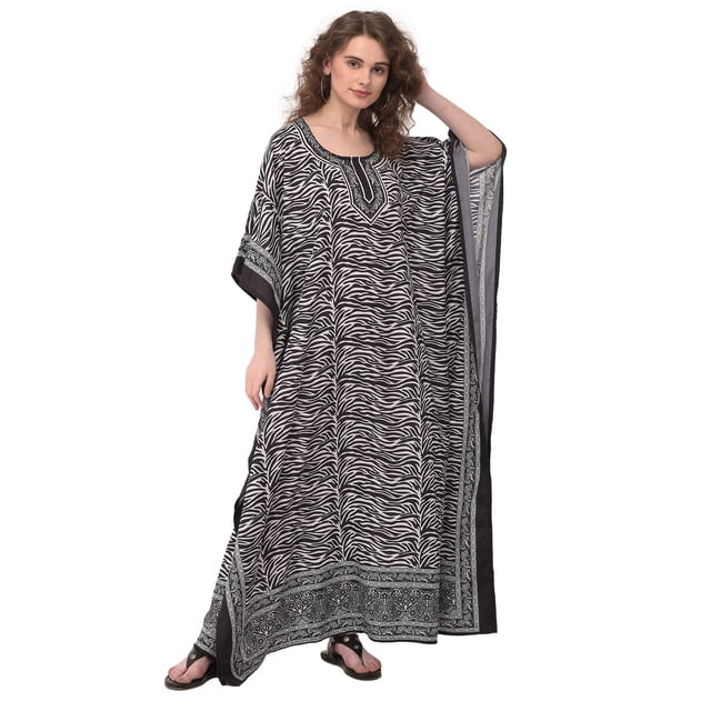 Caftans Longs pour Femmes Grande Taille Robe Caftan Robe de Soirée Fête Été Plage Robe d'Été Manches Kimono Longues Robes Décontractées en Ligne