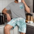 thumbnail image 1 of Weiqiqre T-Shirt Décontracté pour Homme à Manches Courtes Coupe Régulière Col Ras du Cou T-Shirt d'Été Hauts Graphiques et Ensemble de Shorts, 1 of 6