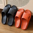thumbnail image 4 of Slip-on Slippers Summer Unisex Non-Slip Bathroom Thicken Bottom Slippers, 4 of 6