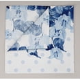 thumbnail image 4 of Vargottam Collection de Luxe Linge de Table Décor Serviette en Coton Tissu Imprimé Serviettes Réutilisables Ensemble de 6, 20 X 20 - Fleurs Bleues Aquarelle, 4 of 6