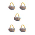 thumbnail image 3 of kurtrusly Sac de Rangement Réutilisable Pliable Écologique et Polyvalent Sac de Courses Imperméable en Polyester pour Voyage Sac de Plage Sac à Main Carreaux Jaunes 5Set, 3 of 6