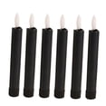thumbnail image 2 of 6x LED Pillar Candles, Decorative Candles, Electric Candles, Decoration, 3D Wick Black, 2 of 9